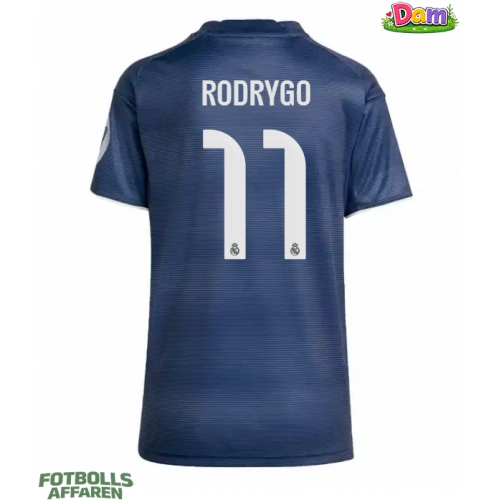 Real Madrid Rodrygo Goes #11 Bortatröja Kvinnor 2025-26 Kortärmad